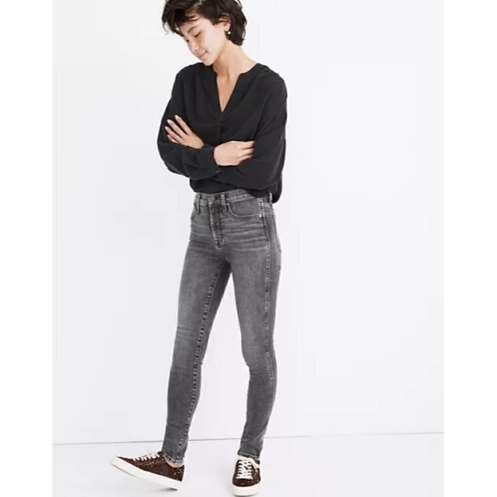 Madewell Tall 10" High Rise Skinny Oakwood Jeans 25 Tall‎